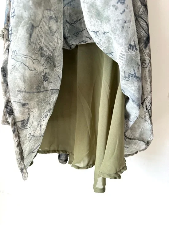 Forever 21 Y2K Denim bustier Mini Dress tiered skirt - Picture 6 of 9